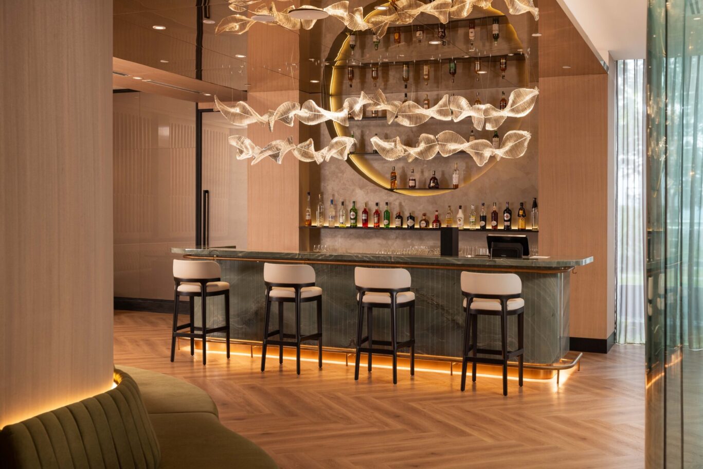Bar and lounge area at Ember and Brass, St Giles Mid Valley KL