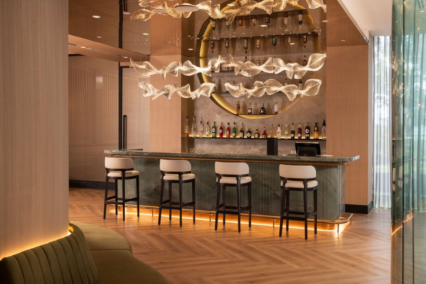 Bar and lounge area at Ember and Brass, St Giles Mid Valley KL